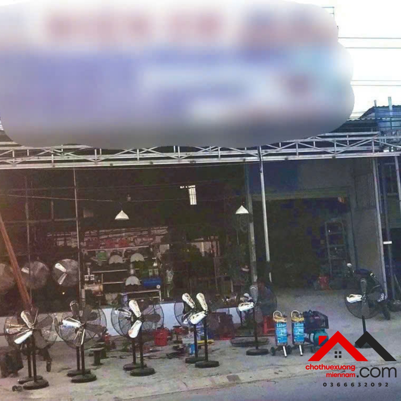 Cho thuê mặt bằng, xưởng sản xuất 850m² gần cây xăng Kim Hằng, Tân Uyên, BD. Giá rẻ. Liên hệ: - Ảnh 1